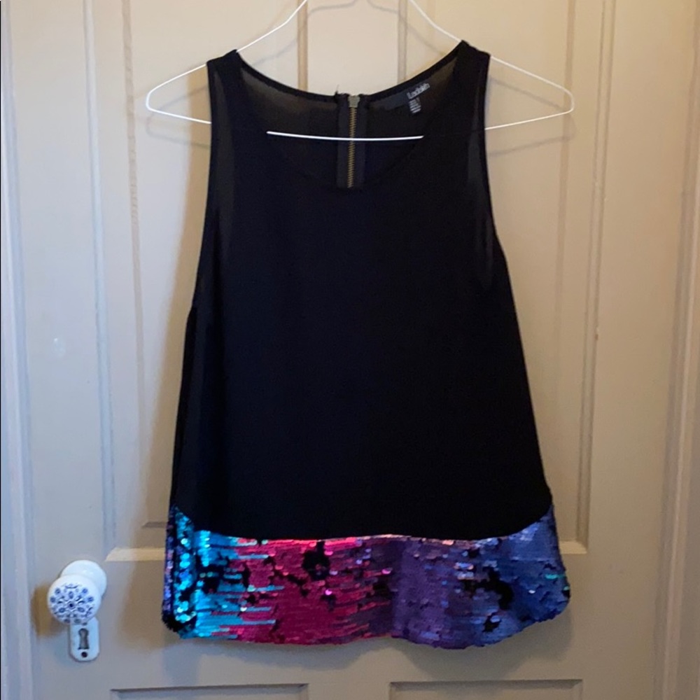 Black Top with Sequins